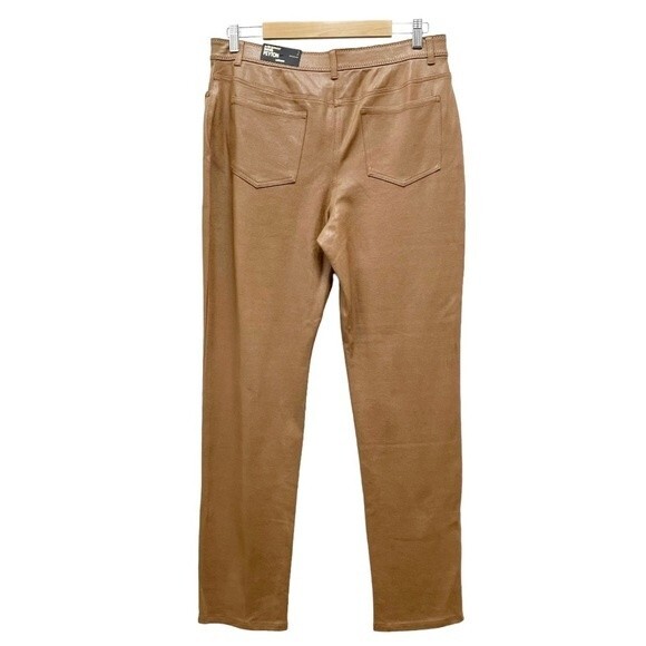Chico’s Peyton Slim Leg Pant Branchport Caramel Women’s Size 2 | Medium NWT FLAW - Picture 3 of 14